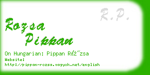 rozsa pippan business card